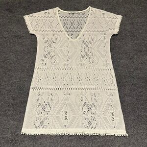 NWOT Miss Selfridge Cream Crochet Mini Dress